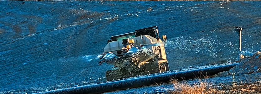Odor-control application at the Athens, Tennessee site.