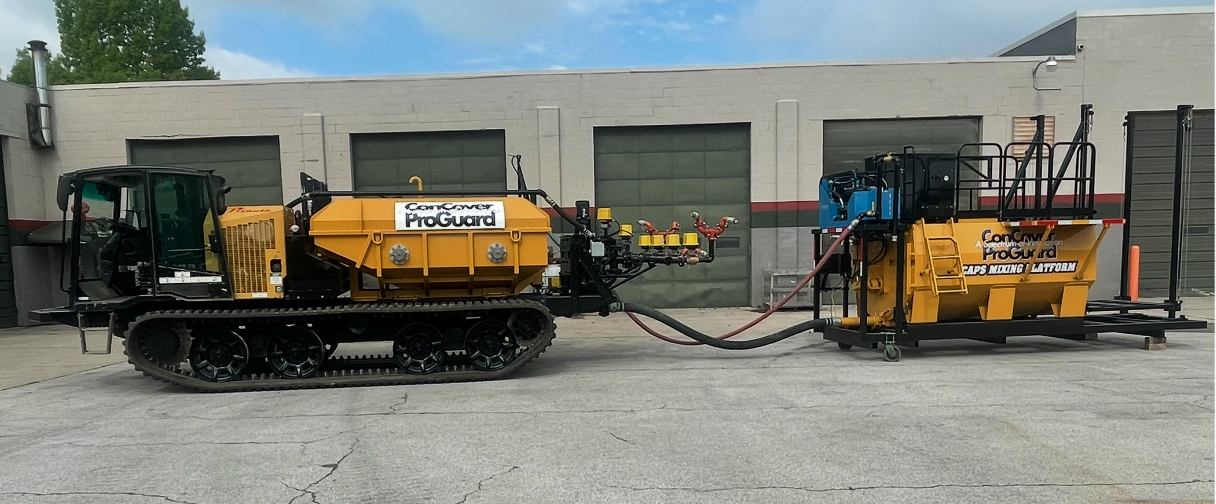 CAPS P8 tracked application vehicle and mixing platform